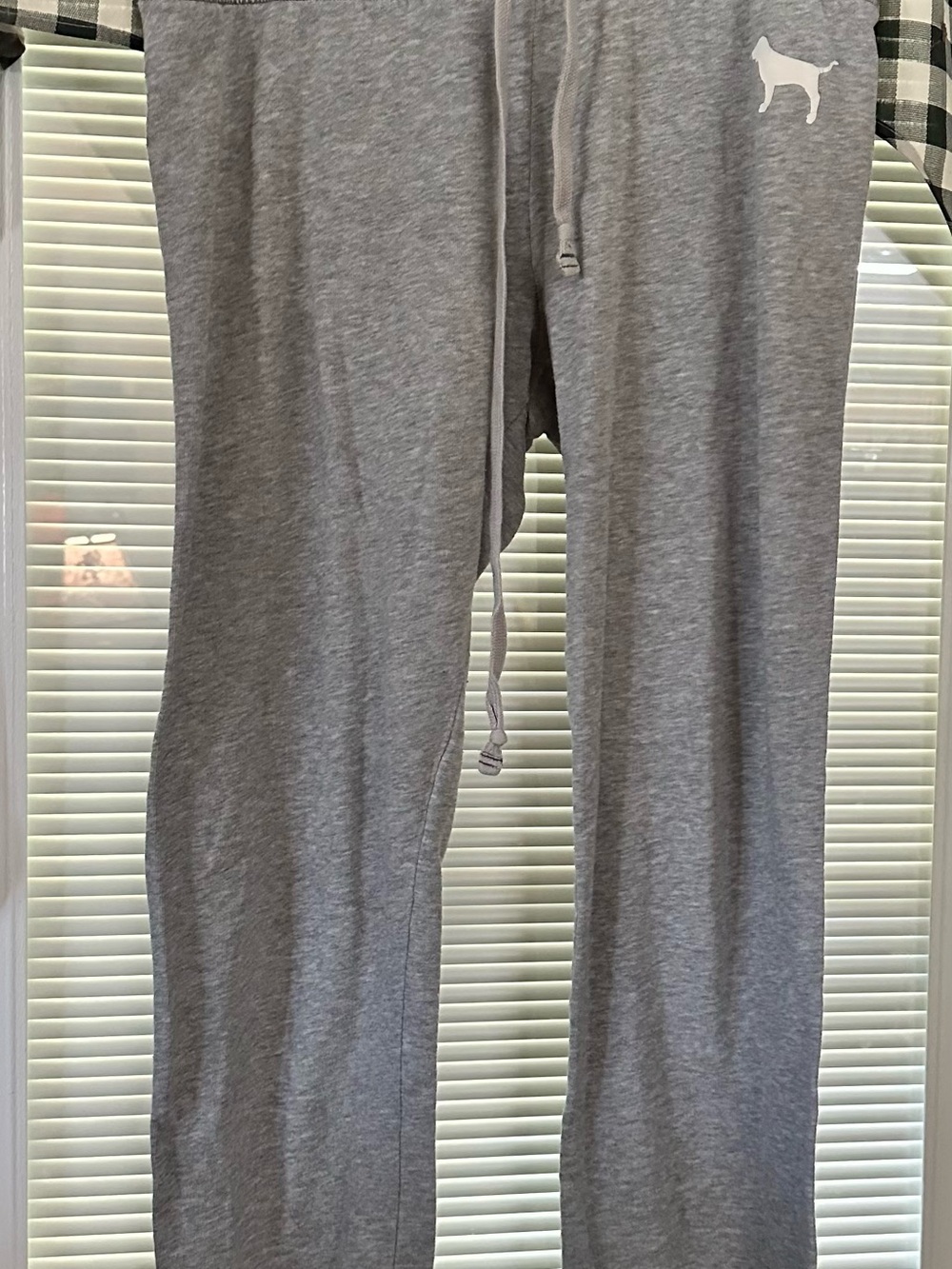 Victoria's Secret Gray Lounge Pants with Dog Logo